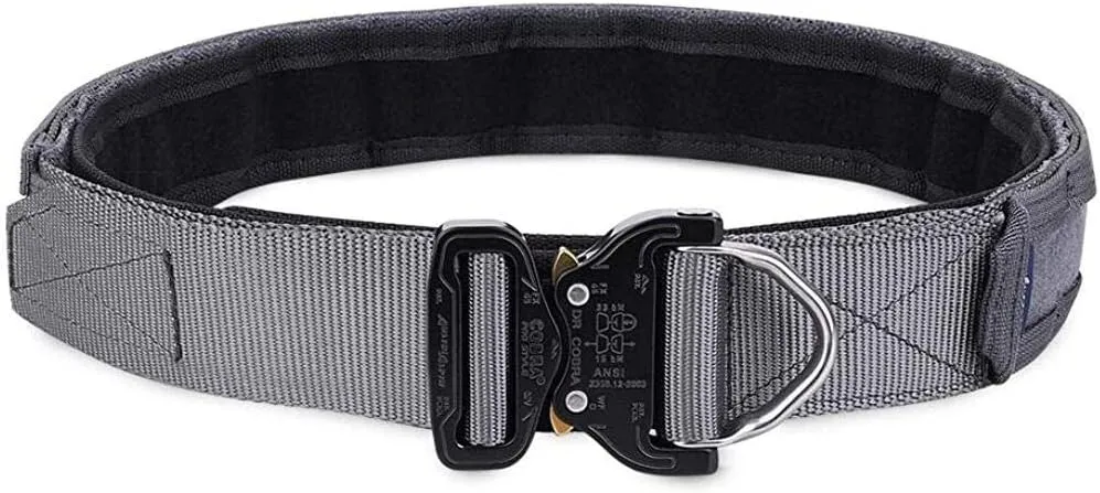 EMERSONGEAR Tactical Rigger's Belt with Cobra Buckle，Quick Release MOLLE Riggers Belt,1.75" Inner 2" Outer Heavy Duty Belt
