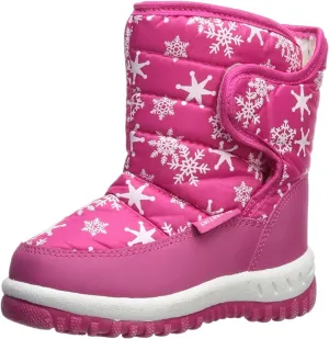 EQUICK Boys Girls Winter Boots Waterproof Lightweight Kid Snow Boots with Fur Outdoor (Toddler/Little Kid/Big Kid)