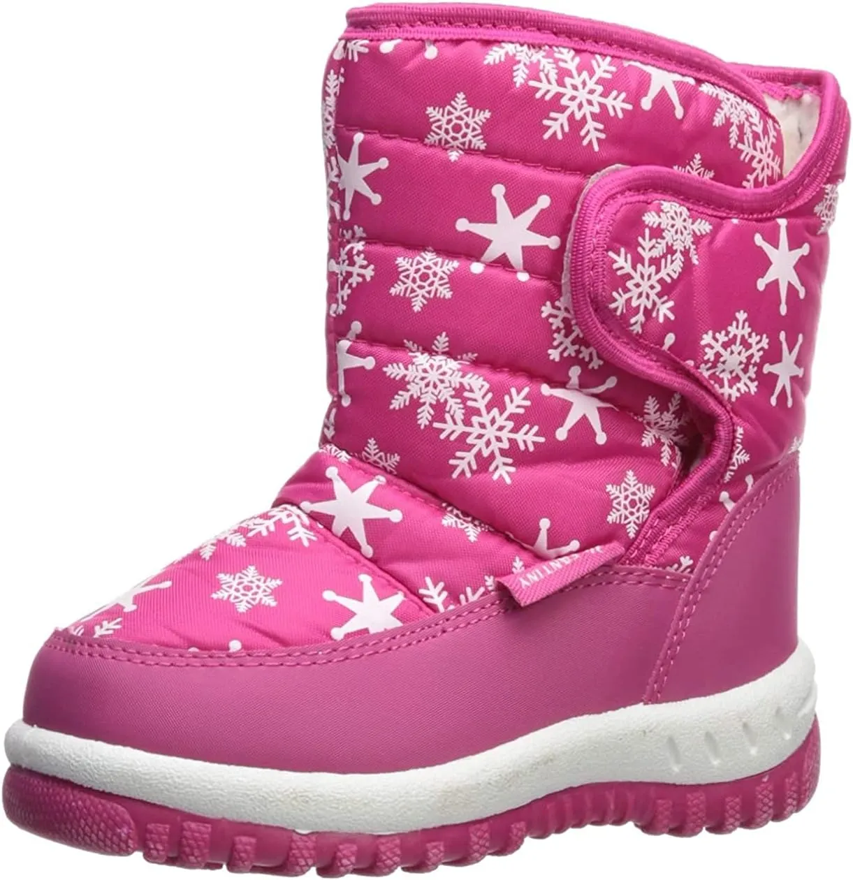 EQUICK Boys Girls Winter Boots Waterproof Lightweight Kid Snow Boots with Fur Outdoor (Toddler/Little Kid/Big Kid)