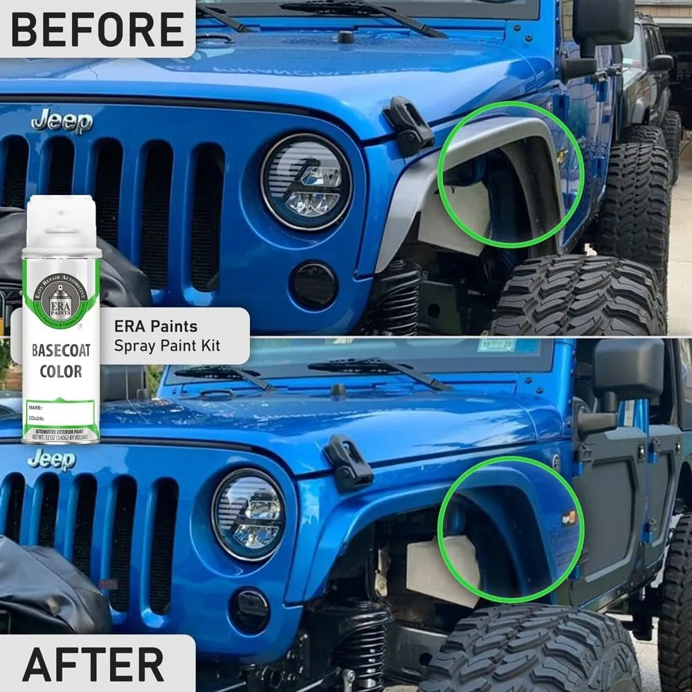 ERA Paints PCD/VCD - Black Eye Metallic for DODGE Exact Match Automotive Touch Up Paint Spray - Basic Kit