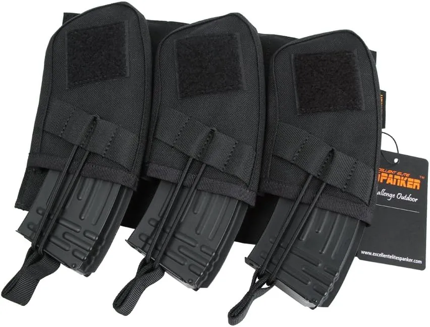 EXCELLENT ELITE SPANKER Single/Double/Triple Open Top Molle Mag Pouch AK Magazine Pouch for AK47 AK74 AR-15 Pmags Magazine