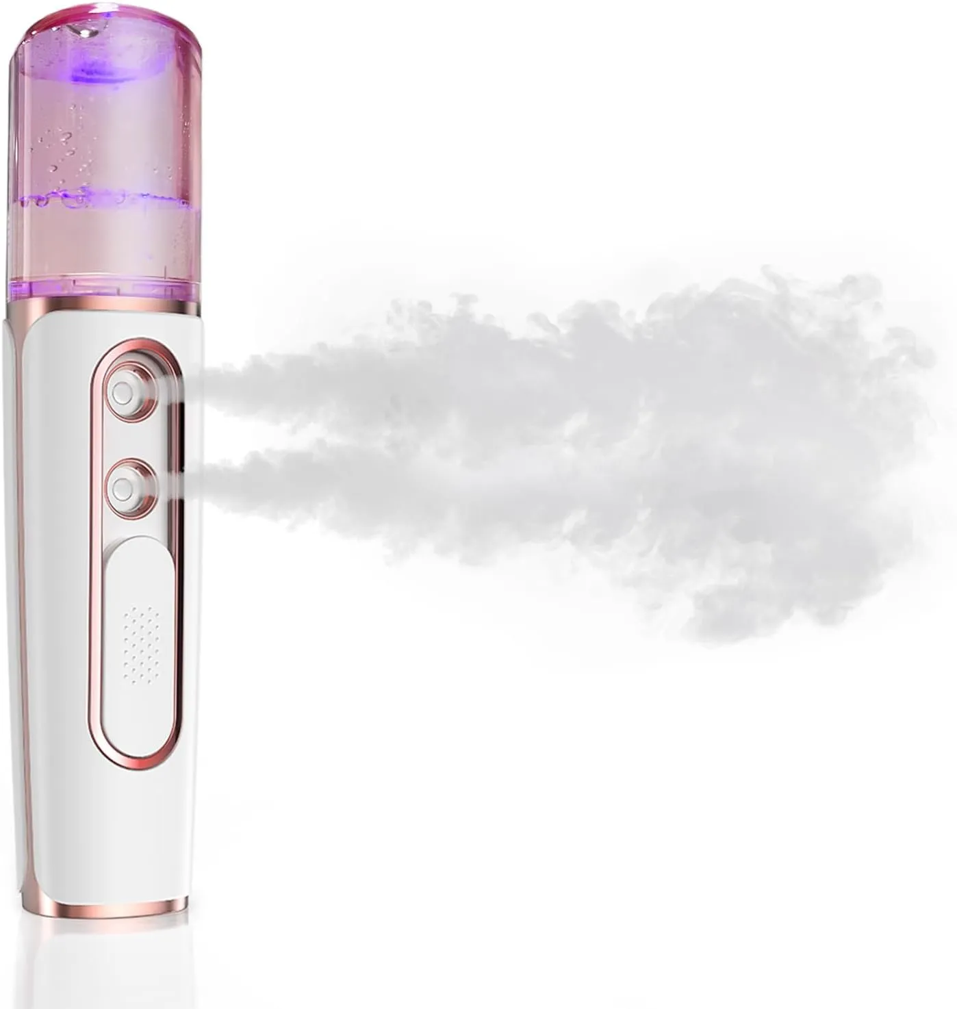 Facial Steamer with Cool Mist, 2 Spray Nozzles, USB Rechargeable