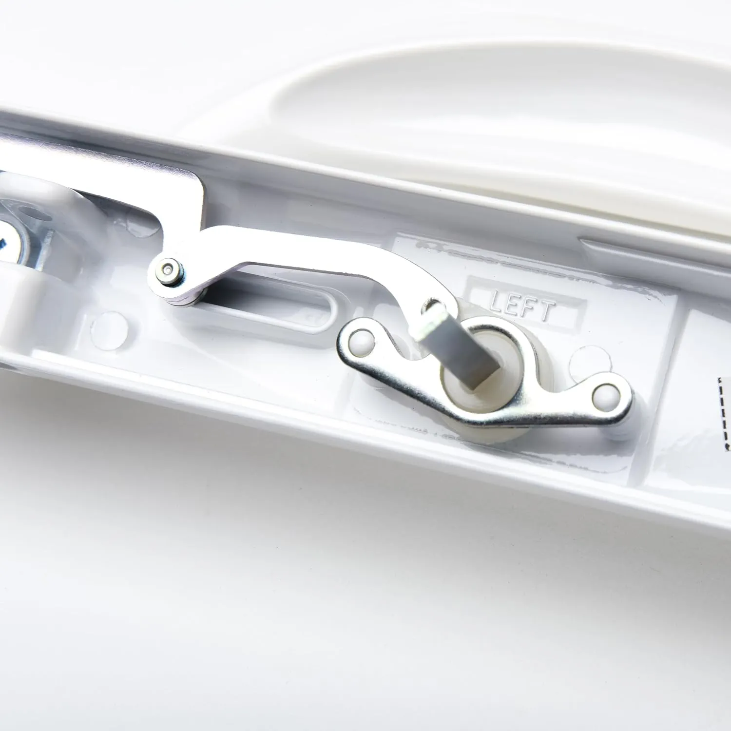 FASCO Sliding Patio Door Handle for Vinyl Glass Door - Complete KIT - White - or - Almond - Pat.# US6672632 (White, Right)