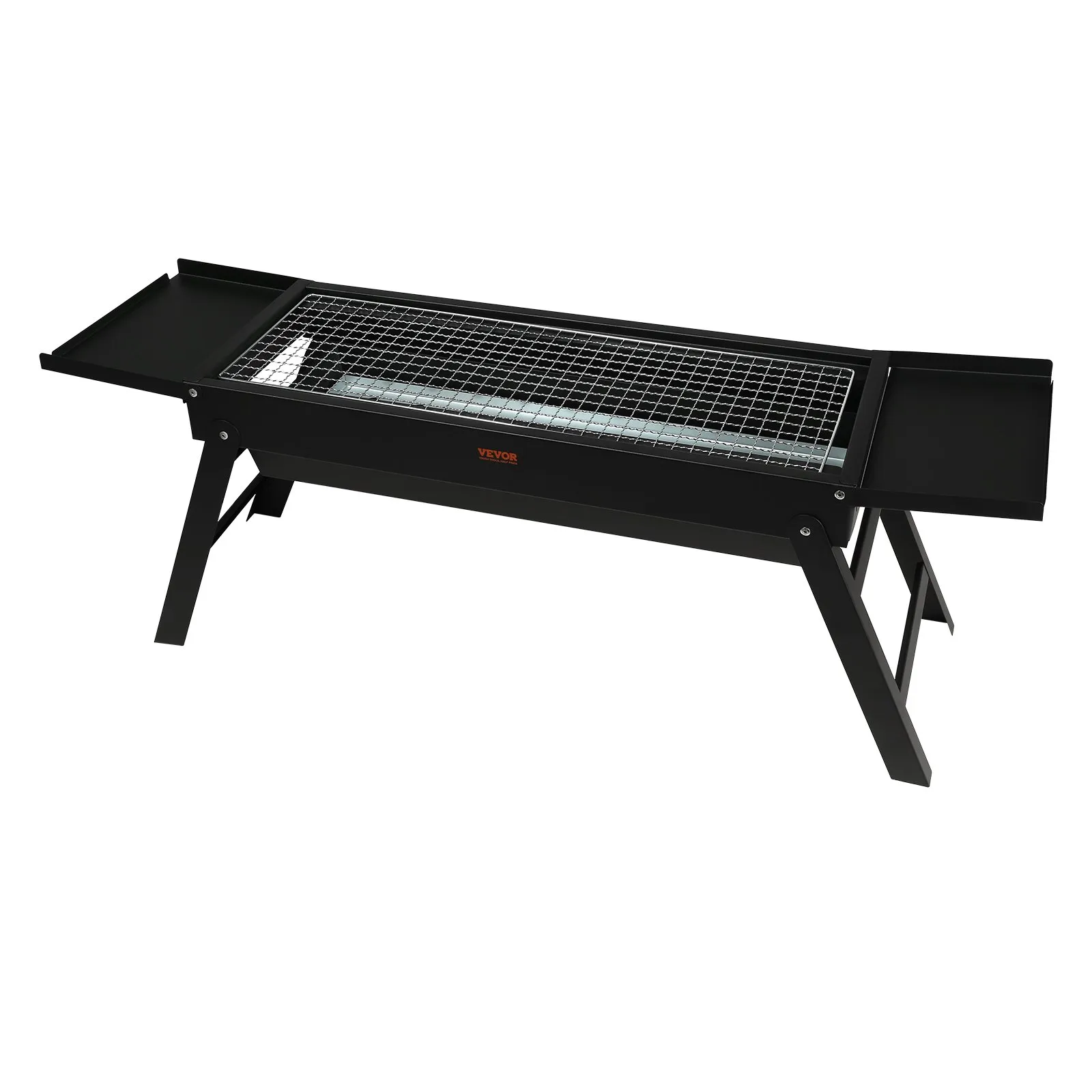 (FINAL PRICES ARE LOWER ON OUR SITE!) VEVOR 23 inch Portable Charcoal Grill, Compact Foldable Grill, Heavy Duty Steel BBQ Grill, Mini Smoker for Travel, Outdoor Cooking, Barbecue Camping, Picnic, Patio Black