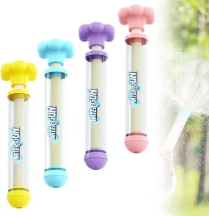 Firework Water Gun, 2025 New Pusher Type Fun Fireworks Water Jet Spray Toy, Summer Firework Water Spray Gun Toys for Kids Swimming Pool Beach (4 Pcs)