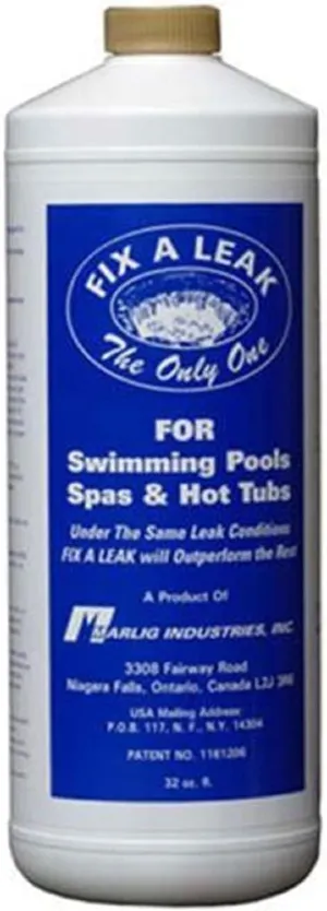 Fix-A-Leak by Marlig for Swimming Pool Spa Hot Tub Leaks 32 oz,White