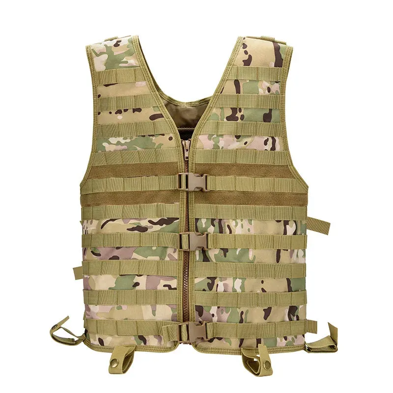 FLCS Tactical MOLLE Vest With Breathable Mesh Adjustable Outdoor Molle Modular Utility Vest