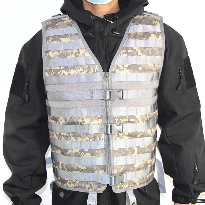 FLCS Tactical MOLLE Vest With Breathable Mesh Adjustable Outdoor Molle Modular Utility Vest