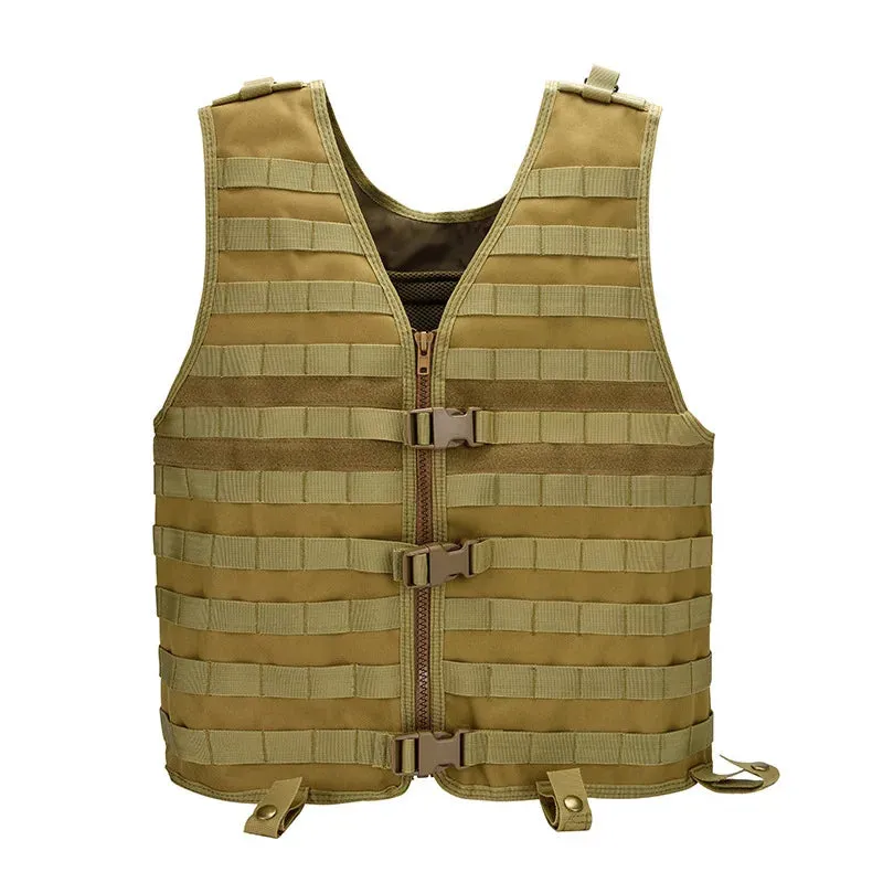 FLCS Tactical MOLLE Vest With Breathable Mesh Adjustable Outdoor Molle Modular Utility Vest