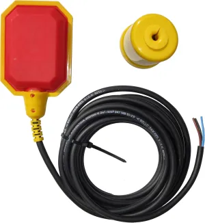 Float Switch for Sump Pump - 16-Foot Water Level Sensor with Honeywell Microswitch and Adjustable Tether Length for Ground Water Bilge Pump and Water Tank – Non-Corrosive PP Casing, Rated to 13 Amps