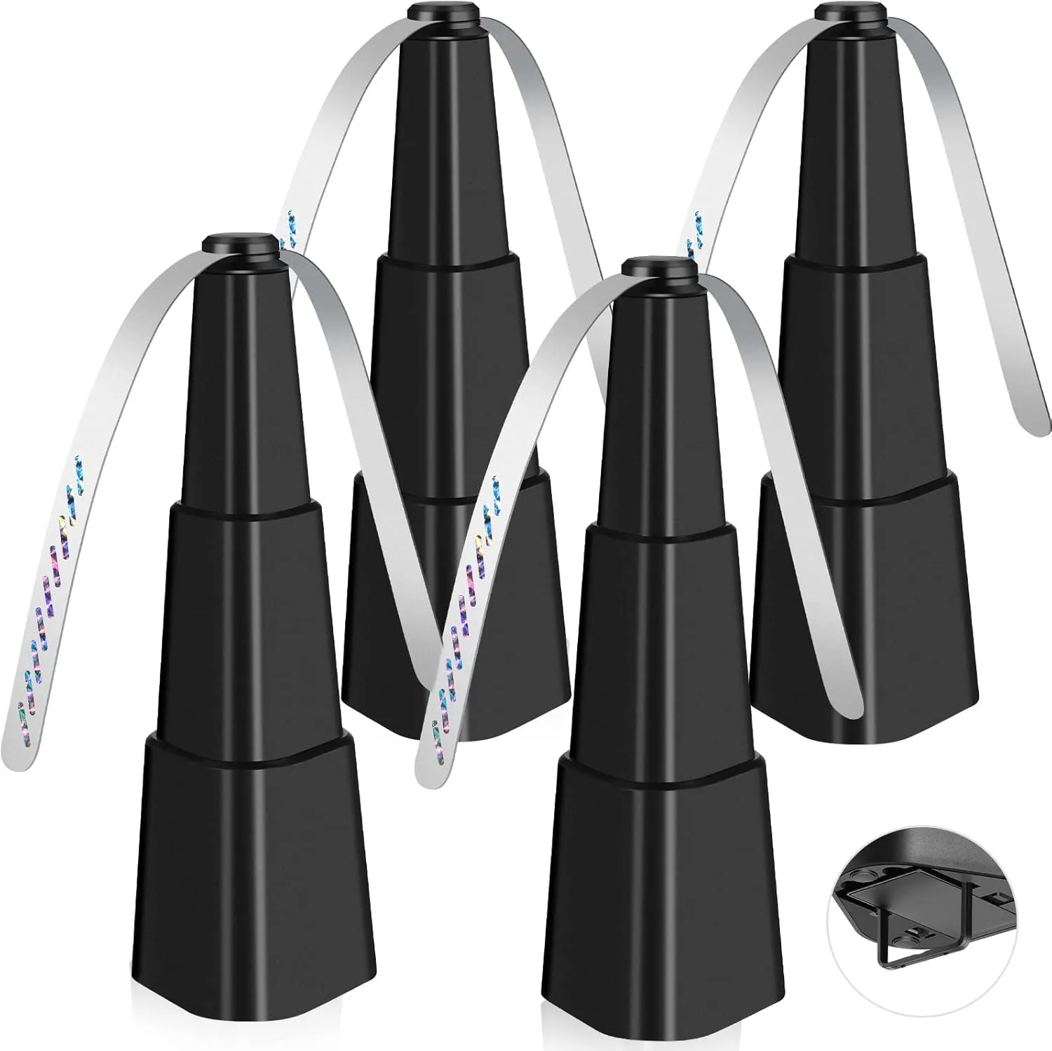 Fly Fans for Tables 4 Pack - Fly Repellent for Outdoor Indoor Meal - Portable Automatic Picnic Table Food Fly Fans -Fly Repellent Fans Spinner for Restaurant, Party, Home