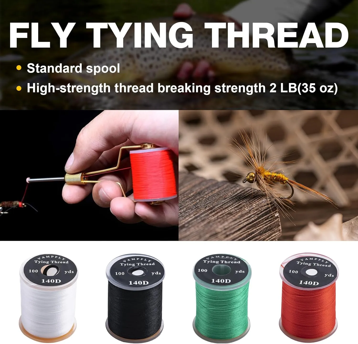 Fly Tying Materials Kit, 76/144/148/168Pcs Fly Fishing Tying Flies for Starter Fishing Lure Making Kit Fly Tying Thread Flies Making Supplies Set