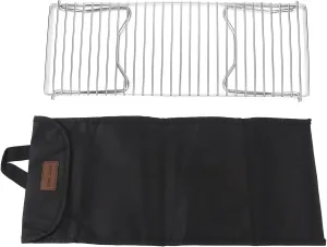 Folding Campfire Grill, Portable Stainless Steel Barbecue Cooking Rack Grate Grid, Sturdy for Camping, Backpacking, Field Trips, with Carrying Bag