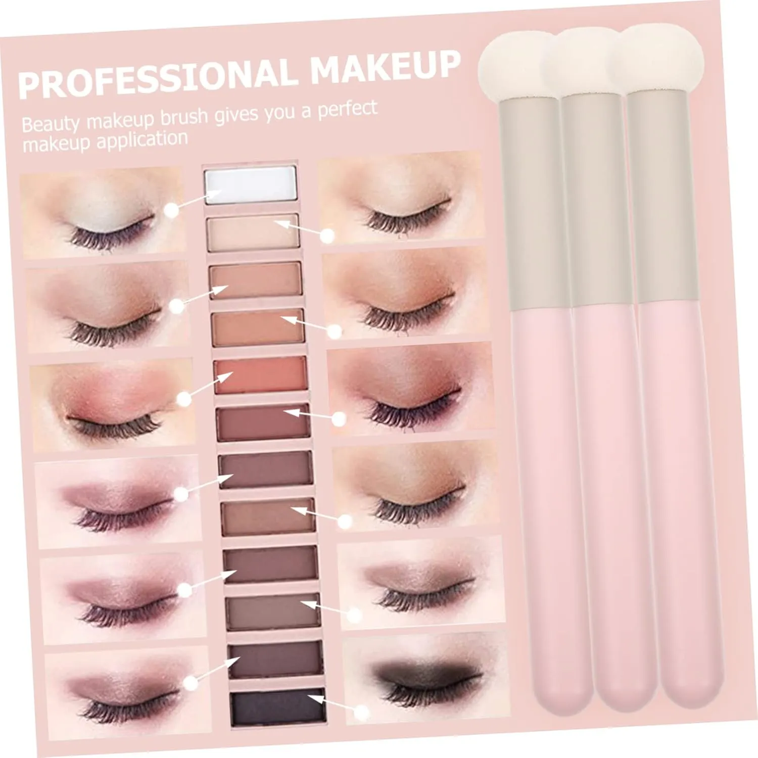 FRCOLOR 12pcs Sponge Concealer Brush Soft Makeup Sponges for Application Dual-use Wet Dry Makeup Blending Balls for Home Salon Use