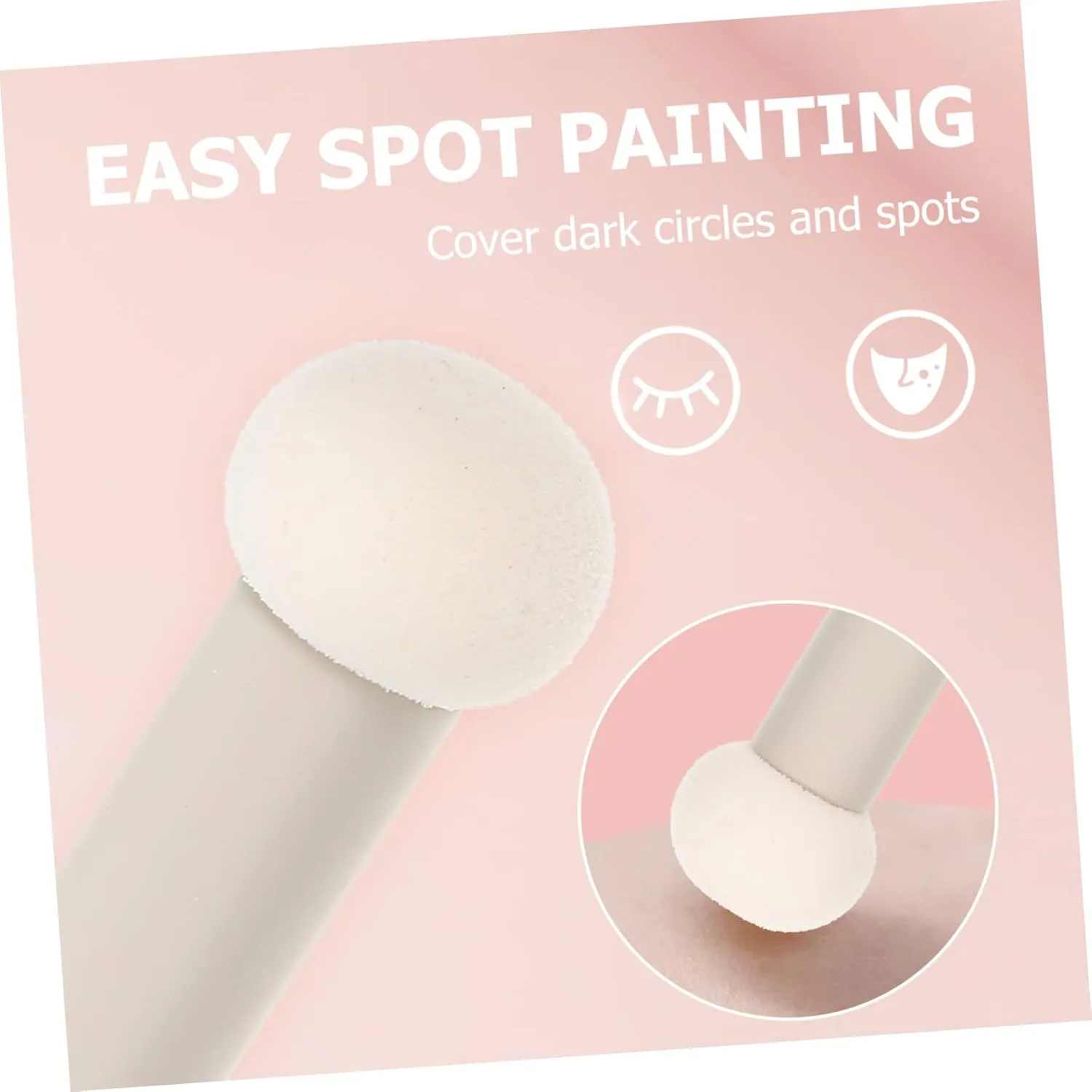 FRCOLOR 12pcs Sponge Concealer Brush Soft Makeup Sponges for Application Dual-use Wet Dry Makeup Blending Balls for Home Salon Use