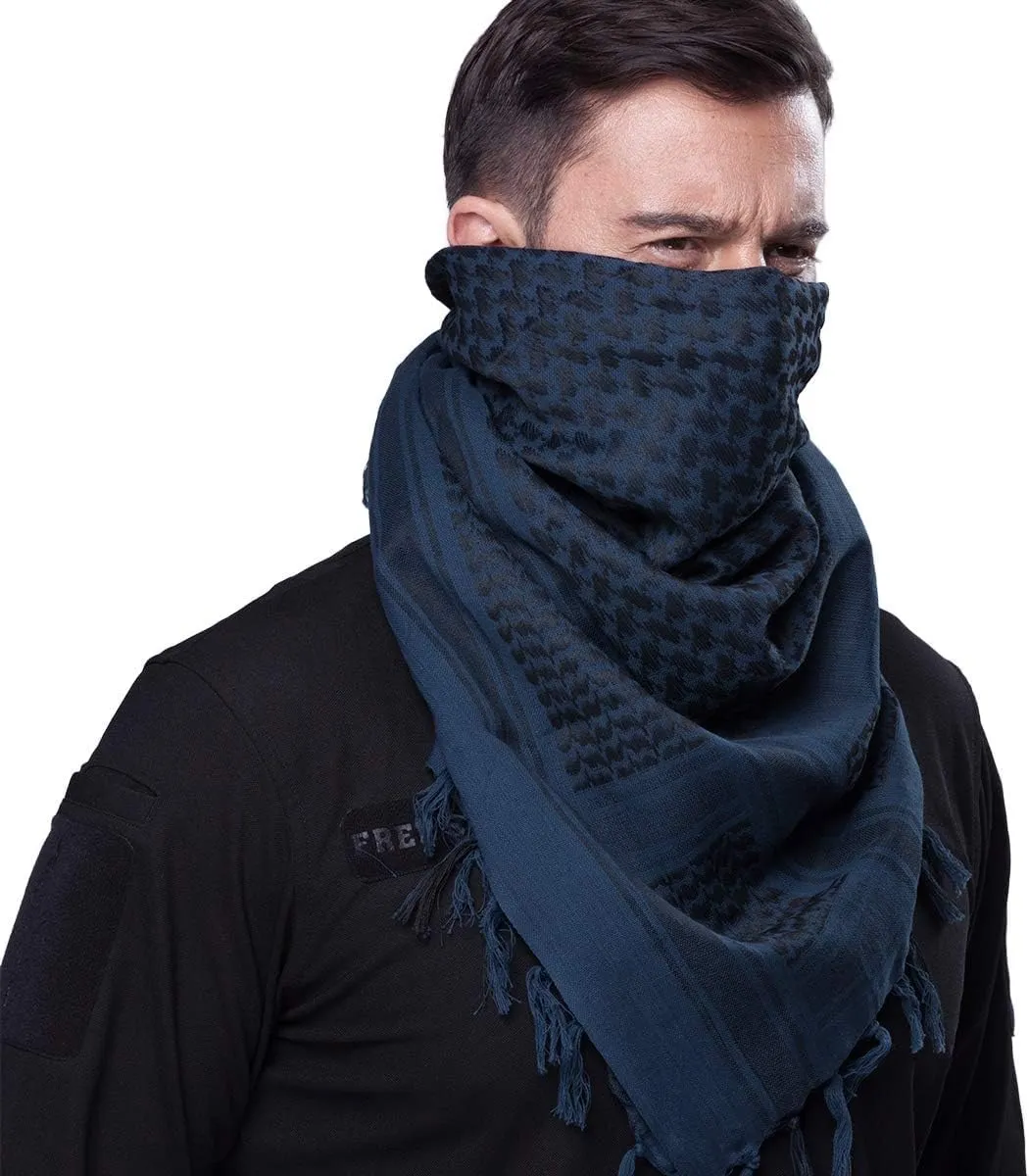 FREE SOLDIER Scarf Military Shemagh Tactical Desert Keffiyeh Head Neck Scarf Arab Wrap with Tassel for Men Women