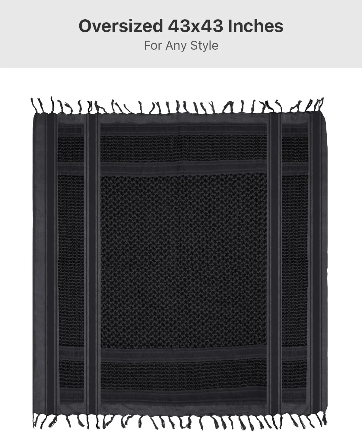 FREE SOLDIER Scarf Military Shemagh Tactical Desert Keffiyeh Head Neck Scarf Arab Wrap with Tassel for Men Women