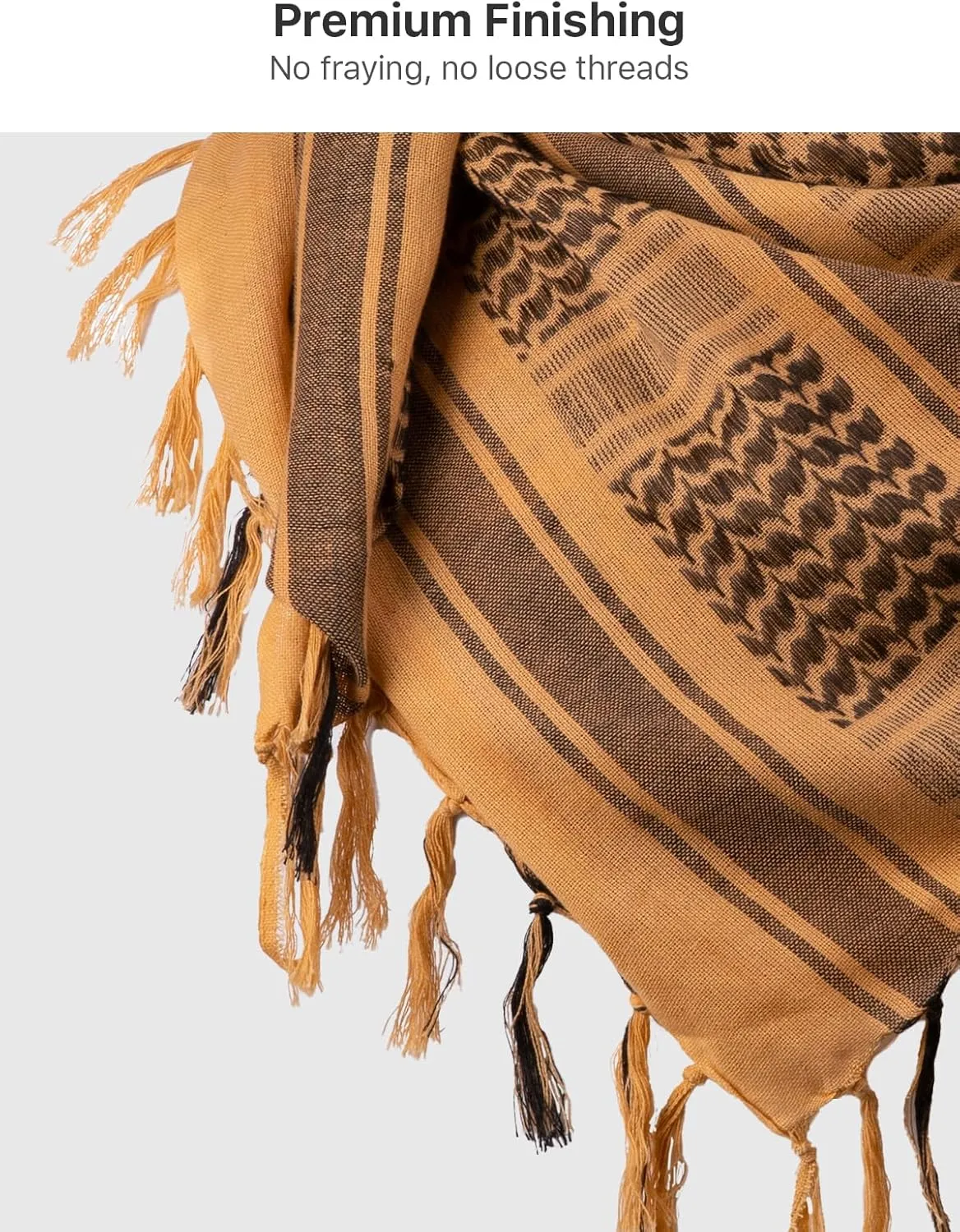 FREE SOLDIER Scarf Military Shemagh Tactical Desert Keffiyeh Head Neck Scarf Arab Wrap with Tassel for Men Women