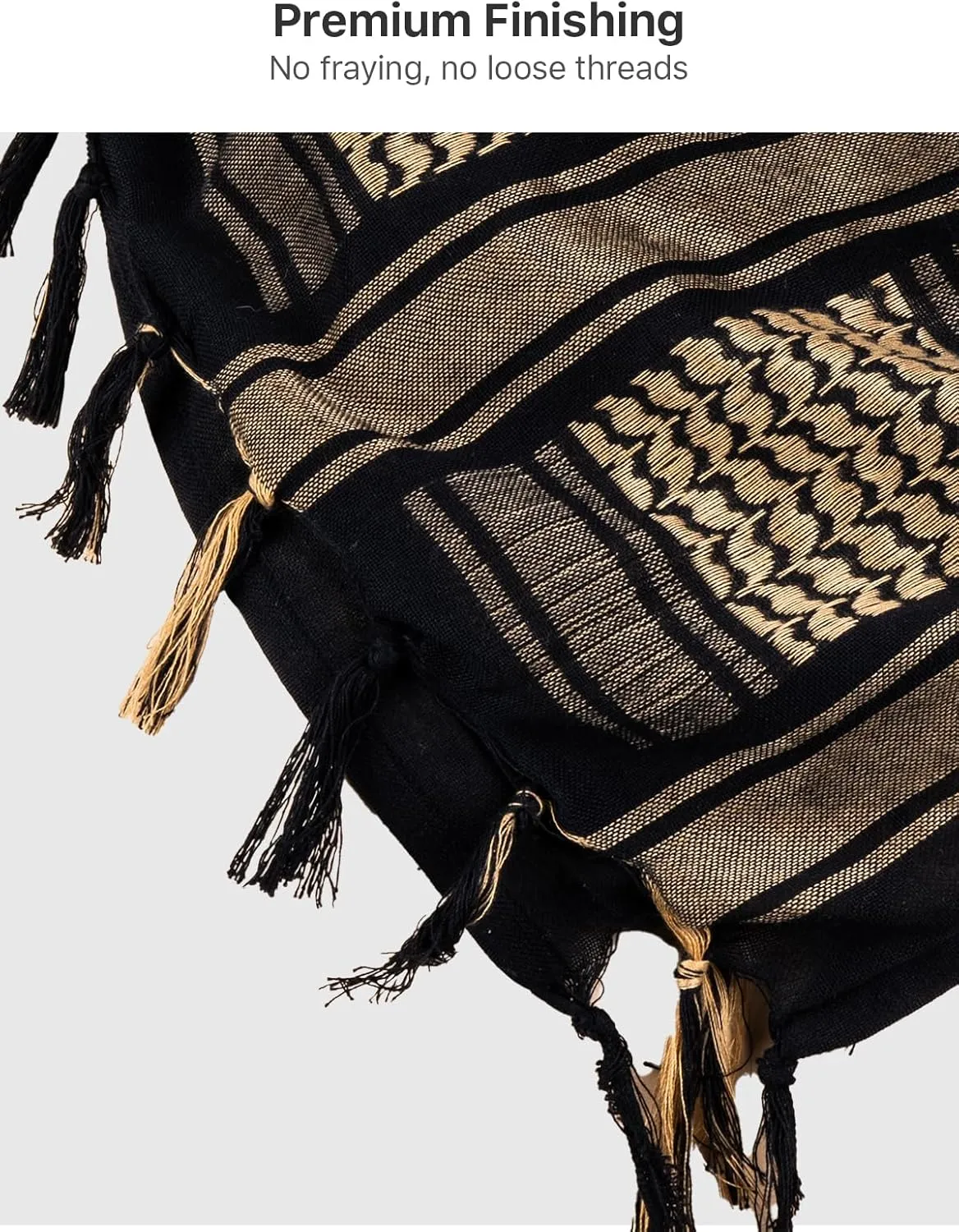 FREE SOLDIER Scarf Military Shemagh Tactical Desert Keffiyeh Head Neck Scarf Arab Wrap with Tassel for Men Women
