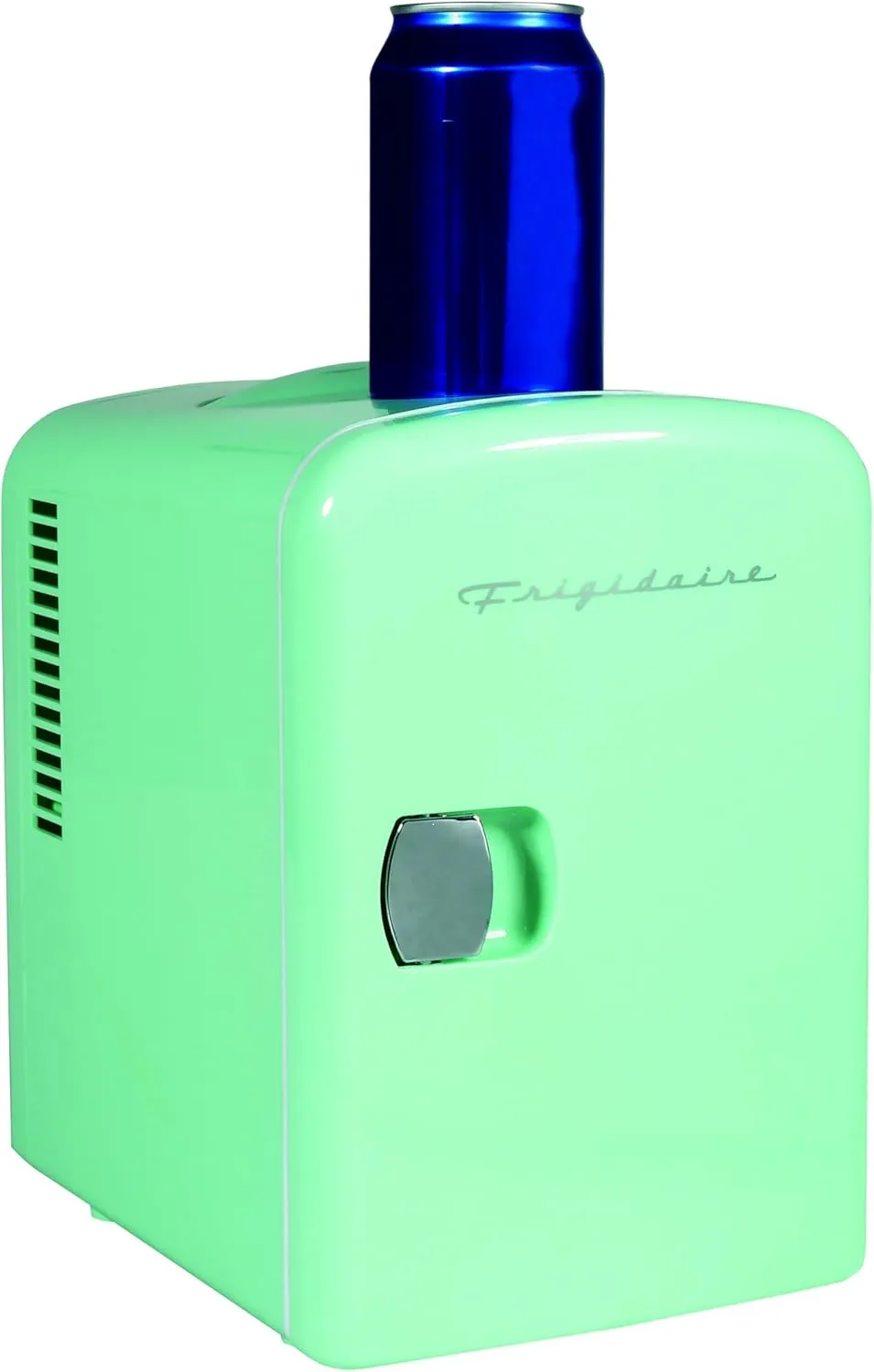 Frigidaire Mini Portable Compact Personal Fridge Cooler, 4 Liter Capacity Chills Six 12 oz Cans, 100% Freon-Free & Eco Friendly, Includes Plugs for Home Outlet & 12V Car Charger - Mint