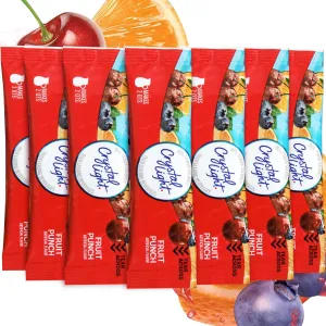 Fruit Punch Drink Mix 12 Pitcher Packets Zero Sugar - Refreshing Beverage Powder for Parties & Daily Hydration - Instant Fruit Punch Powder (12 Pack)