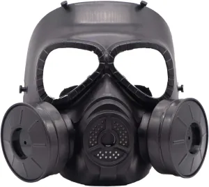 Full Face Airsoft Gas Mask Tactical Skull Dummy Toxic Game Mask for BB Gun CS Paintball Cosplay Costume Halloween Masquerade