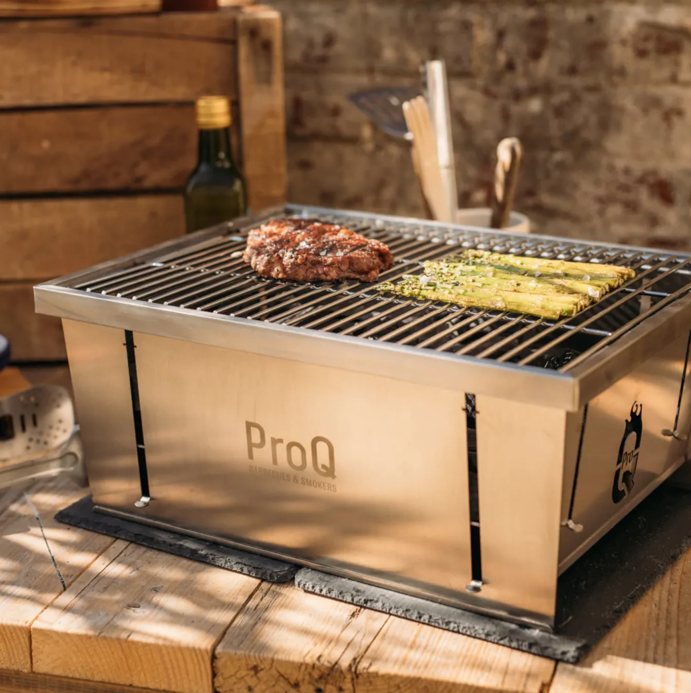 Fully integrated Portable Fully integrated Grill Flatdog BBQ