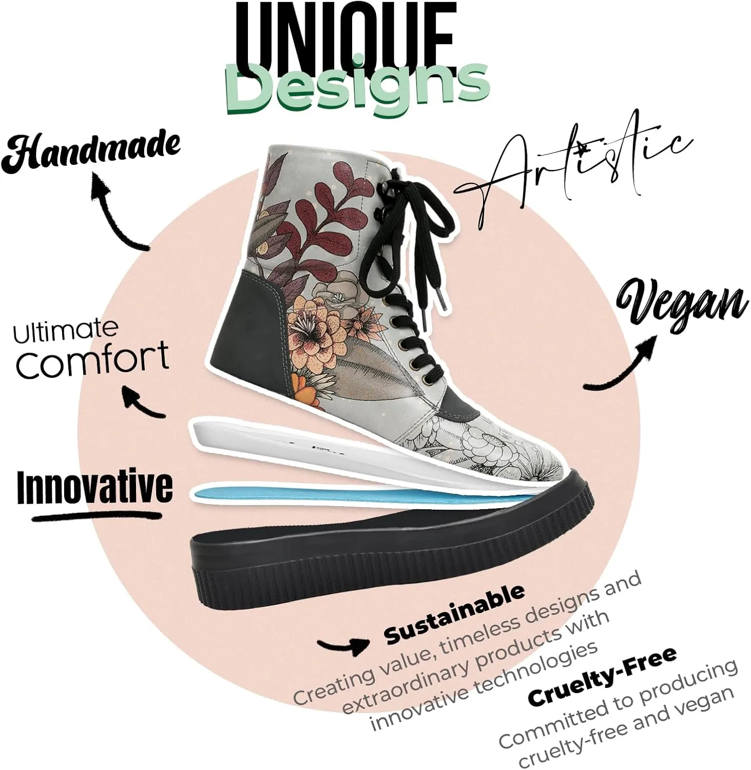 Future Boots for Women - Vegan Leather and Handmade Platform Boots for Women