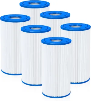 Future Way 6-Pack Pool Filter Cartridge Type A or C Replacement for Intex 1000/1500/530 GPH Filter Pump for Above Ground Pools, Replace Type A or C