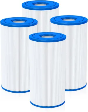 Future Way Pool Filter Cartridge Type A or C Replacement for Intex 1000/1500/530 GPH Filter Pump for Above Ground Pools, Replace Type A or C, 4 Pack