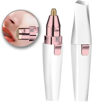GALPADA Shaver for Women Hair Remover Eyebrow Trimmer Portable Washable Ergonomic Design in White Battery Operated No Batteries Included