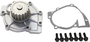 Garage-Pro Engine Water Pump With Gasket With Pulley Replacement for Volvo S60 2001-2016 XC60 2015-2016 2.3, 2.4, 2.5L Replaces # AW9339