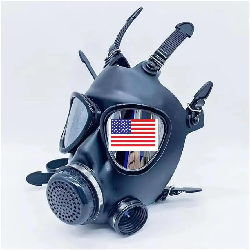 Gas Mask Face Respirator CBRN Shield Israeli Military Grade Survival & Tactical for Chemical Fumes, Particulates, Military Grade Construction