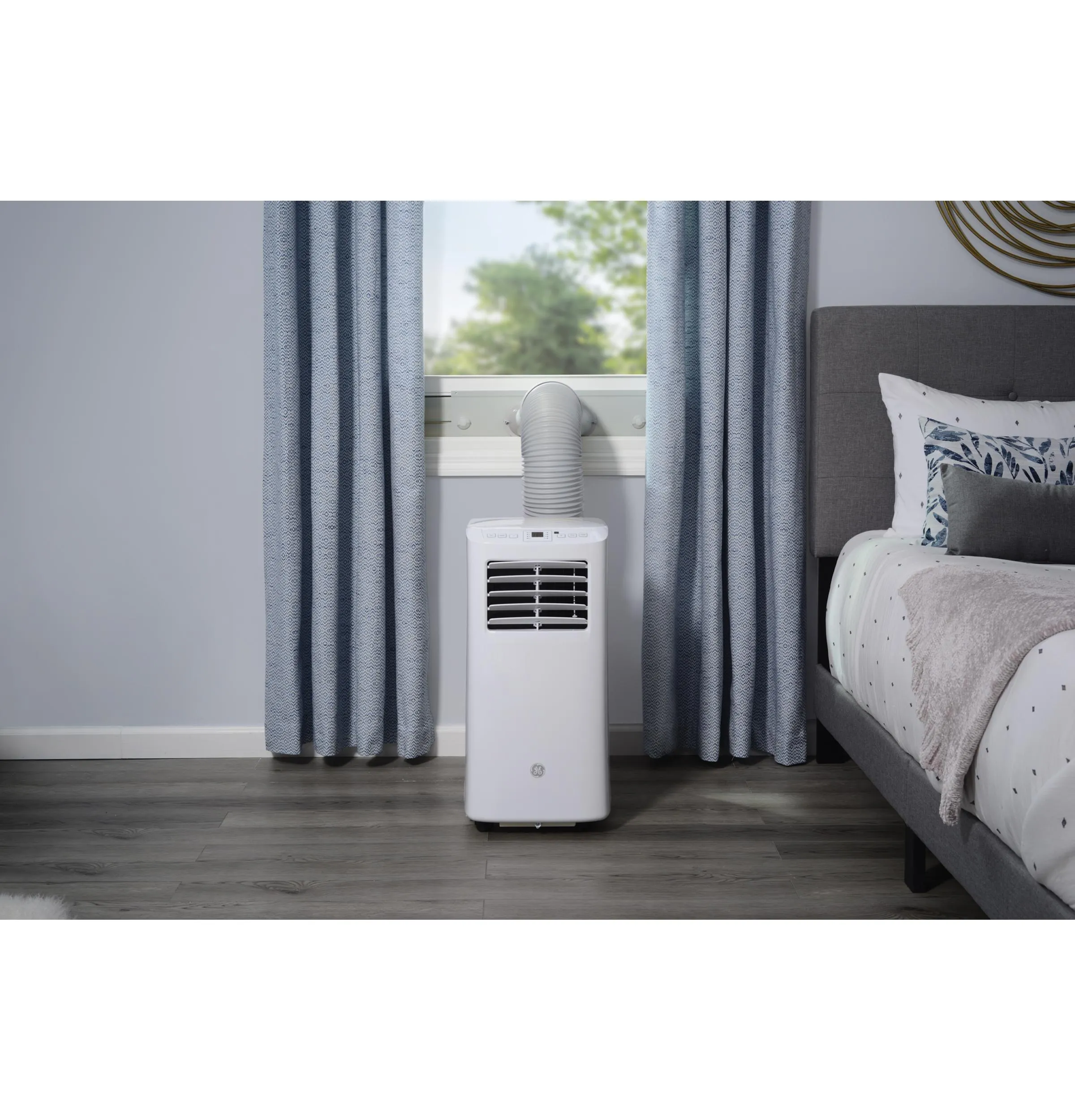 Ge Appliances APFD05JASW Ge® 5,100 Btu Portable Air Conditioner With Dehumidifier And Remote, White