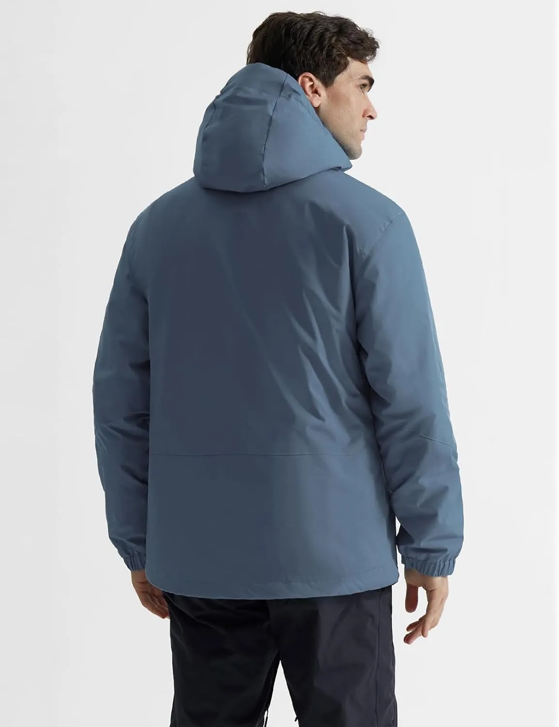 GEMYSE Men's Ski Jacket Warm Winter Snow Coat Waterproof Mountain Windbreaker Jacket for Snowboarding Hiking