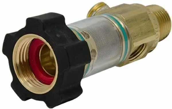 General Pump 100651 Replacement for Duraview Inlet Water Filter 1/2" MPT X 3/4 FGH, 1/4" Bypass