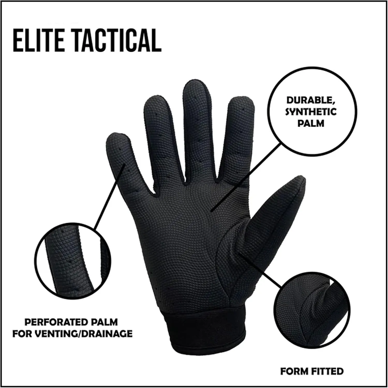 Glacier Glove Unisex Elite Tactical Durable Water-Resistant Quick-Dry Breathable Multi-Functional Outdoor Form-Fitted Gloves