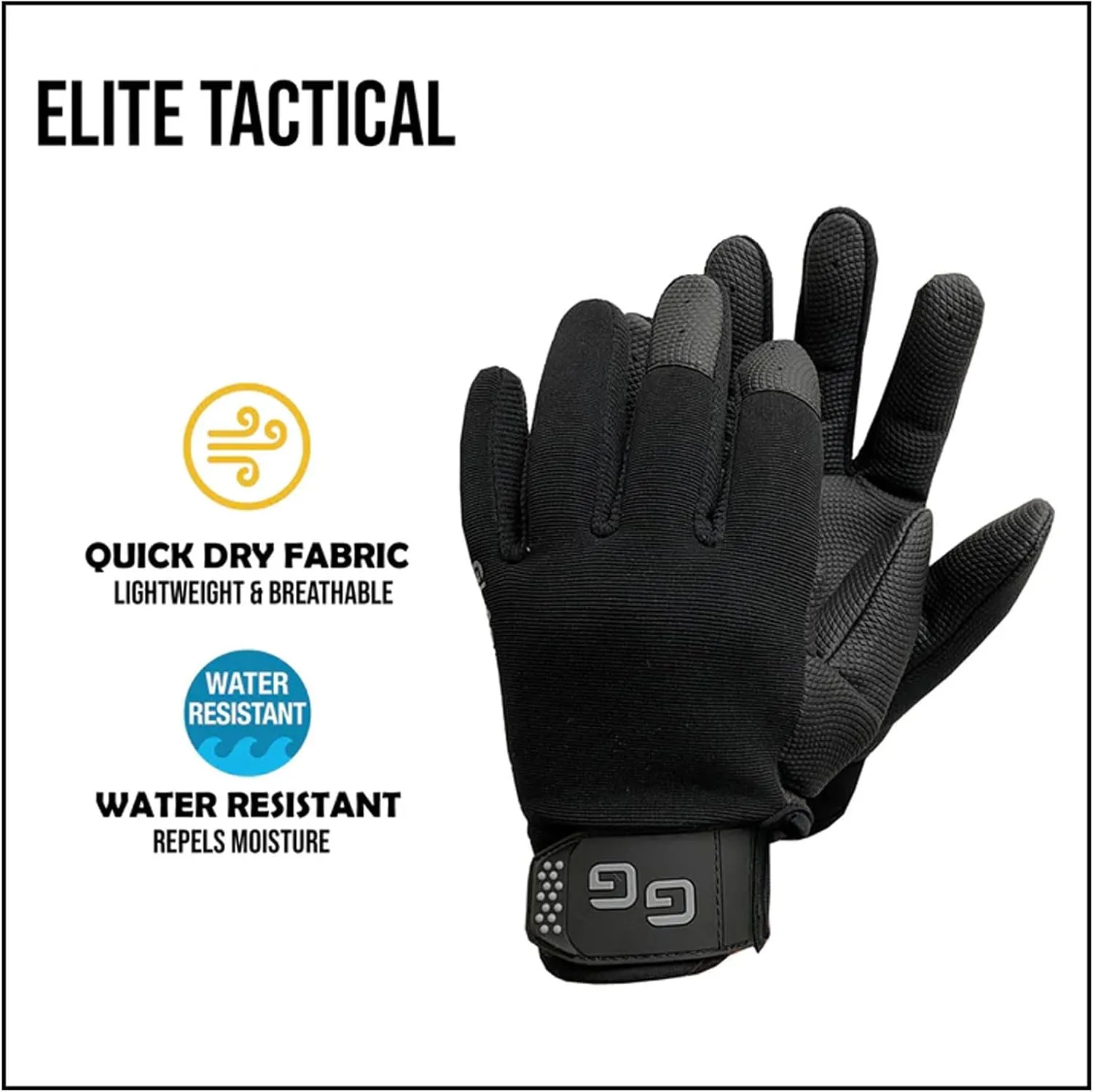 Glacier Glove Unisex Elite Tactical Durable Water-Resistant Quick-Dry Breathable Multi-Functional Outdoor Form-Fitted Gloves