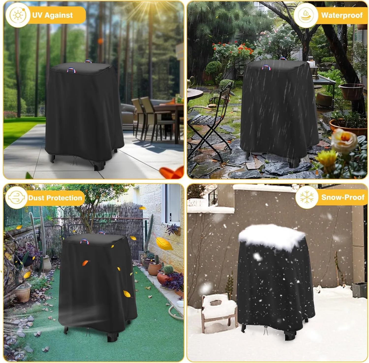 Grill Cover for Weber Lumin Electric Grill with Stand Cover Electric Outdoor Grill Cover for Patio