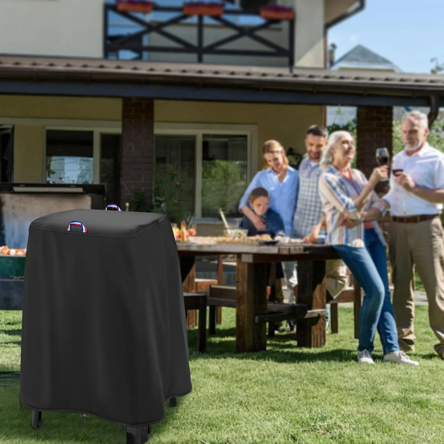Grill Cover for Weber Lumin Electric Grill with Stand Cover Electric Outdoor Grill Cover for Patio