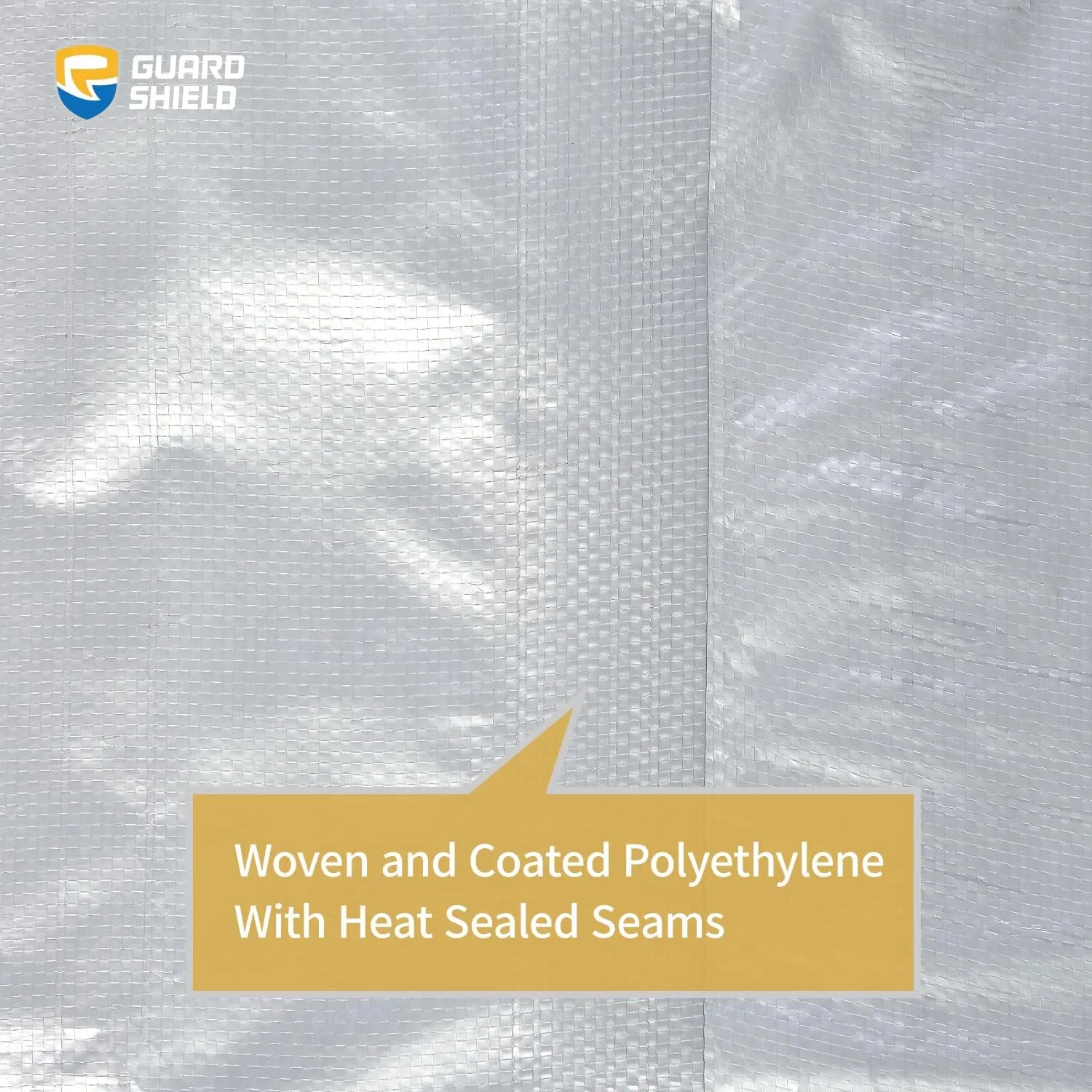 GUARD SHIELD Silver/Black Tarp Waterproof 8x10 Feet Medium Duty All Purpose Poly Tarps Cover 7mil