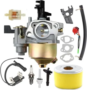 GX160 GX200 Carburetor with 17210-ZE1-517 Air Filter Tune Up Kit for Honda GX120 GX140 GX 160 GX168 GX200 5HP 5.5HP 6.5HP Engine