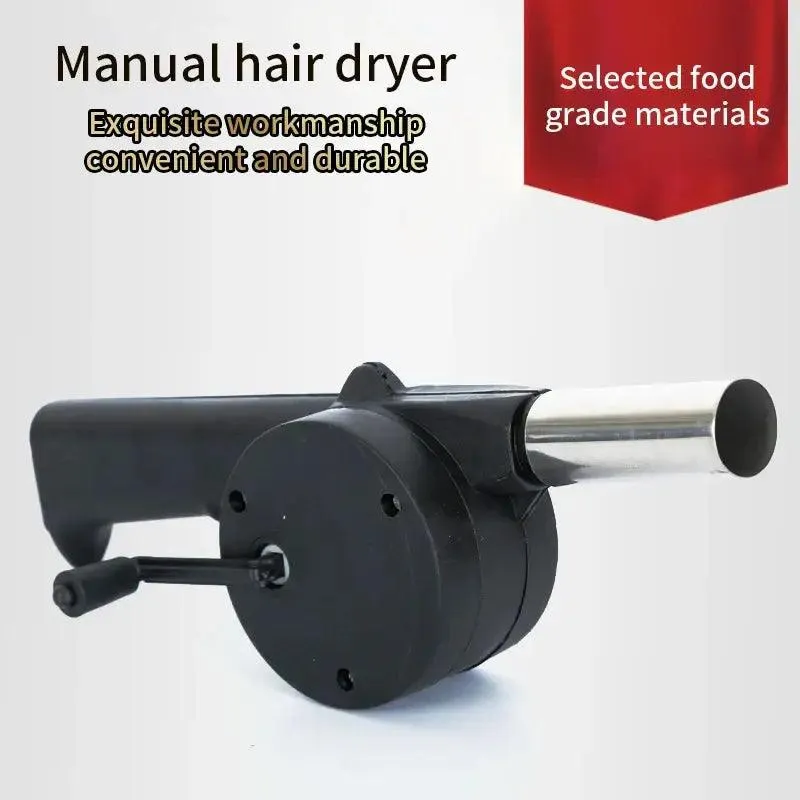 Hand-cranked Air Blower for BBQs