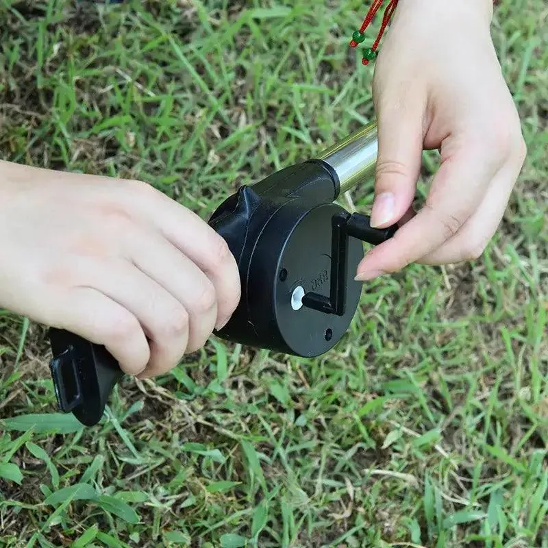 Hand-cranked Air Blower for BBQs