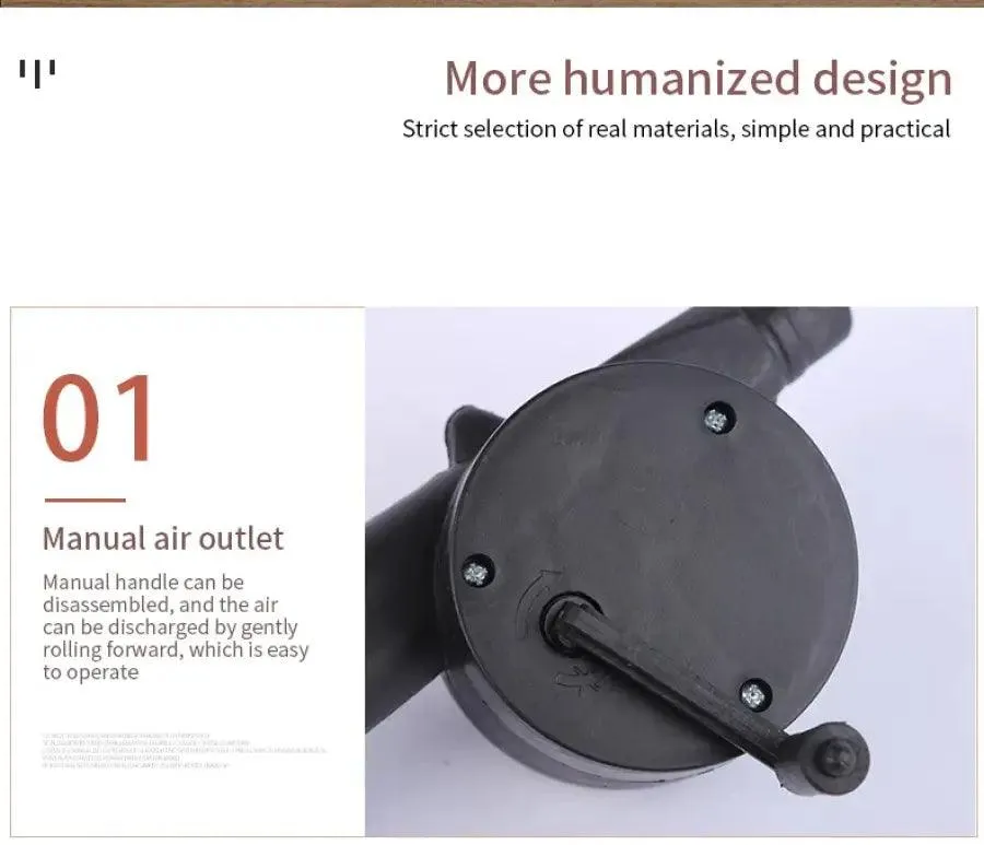 Hand-cranked Air Blower for BBQs