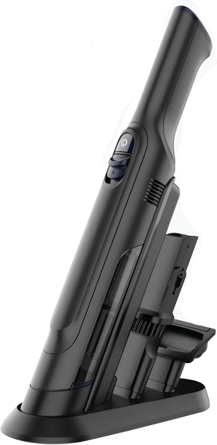 Handheld Vacuum Cordless, Lightweight 1.4lb with Powerful Suction, Charging Dock, Single Touch Empty and Detachable Dust Cup, Portable Mini Car Vac for Home Office and Pet Hair