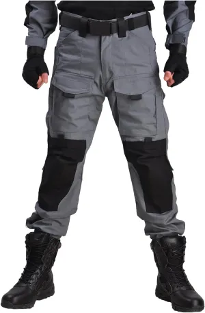 HAN·WILD Men's Combat Pants Tactical Military Pant with Knee Pads Airsoft Hiking Trousers
