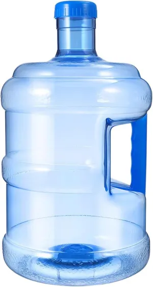 Happyyami Outdoor Water Jug with Handle Portable Water Container for Camping Capacity Water Bottle for Indoor and Outdoor Use Sturdy Lightweight and Transparent Design