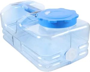 Happyyami Portable Bucket Big Large Water Bottle Camper Storage Hand Reusable Large Water Jug Water Jugs Container Camping Water Outdoor Water Bottles Water Tank Blue Plastic