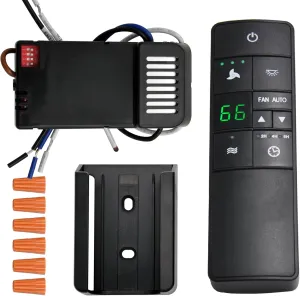 HD3 Thermostatic Ceiling Fan Remote Control Kit with Holder for Home Hampton Bay Decorators Collection Hunter, Multi-Function w/Timer Light Dimmer, Universal for 3-Speed 120V AC Ceiling Fans